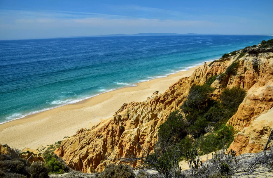 Beach Galé-Fontainhas, Portugal, Portugal
